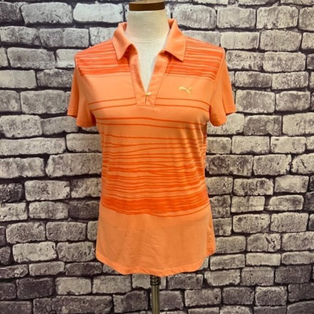 Puma Peach Short Sleeve Polo Size Medium